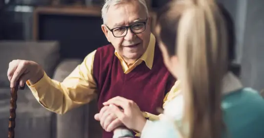 Old man and his grandkid